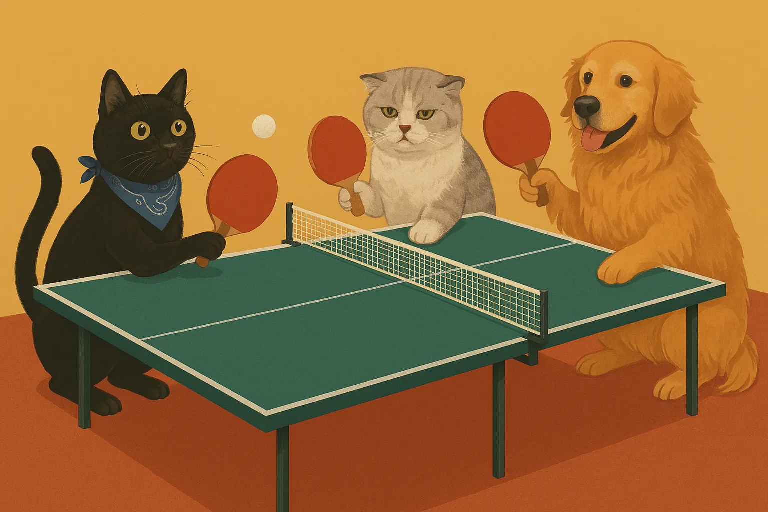 Bonjour les amis, aujourd’hui mes petites chéries @[Cloé🕊✨️🌹](pet:298091) et @[Désire Ma Belle 💫💖](pet:405537) on joue au tennis de table, on s’amuse bien 